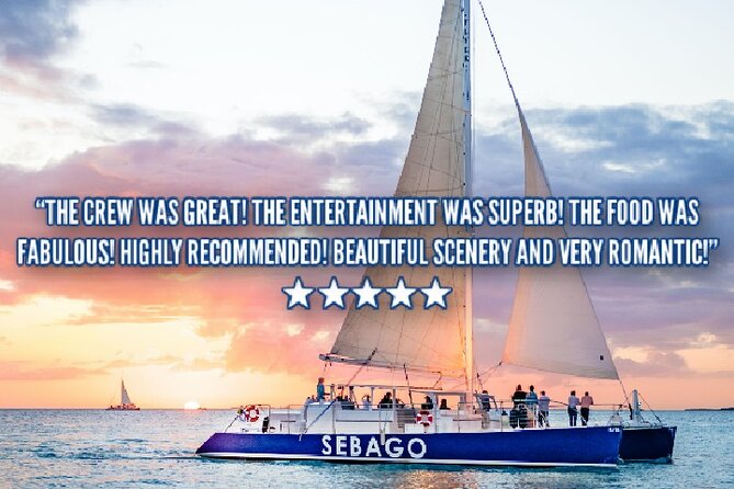 Key West Sunset Sail: Dolphin Watching, Wine, and Tapas - Sunset, champagne, and the western view