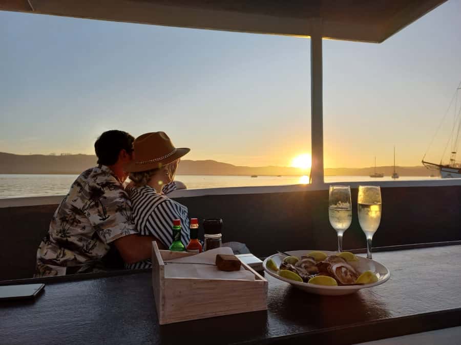 Knysna: Wine & Oyster Luxury Lounger Sunset Cruise - Key points at a glance