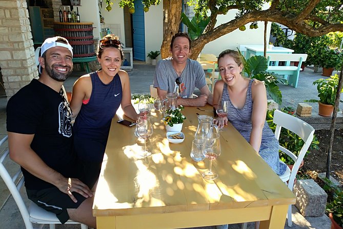 Korcula Bike & Wine Tour | Wine Tasting in Lumbarda - Stone walls, olive trees, and open sea views
