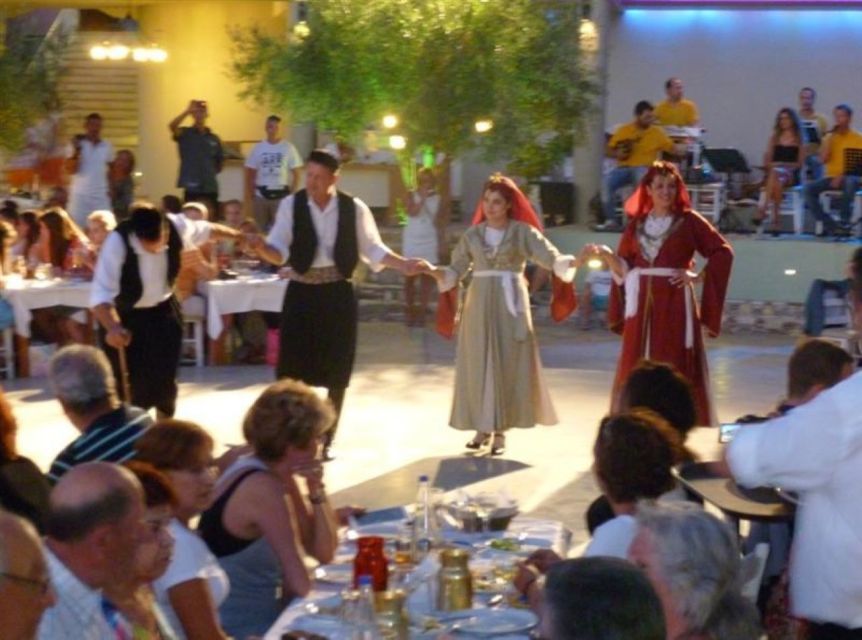 Kos: Tavern Dinner Experience with Greek Dancing and Wine - A Greek night near Zia, with dinner before the dancing