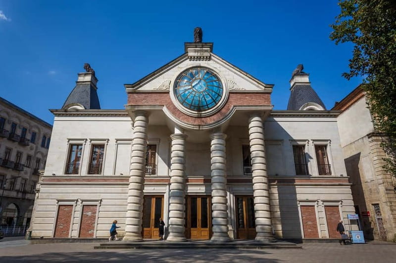 Kutaisi walking tour with A GLASS OF FINE WINE - City Hall, Opera House, and Mon Plasir Arch