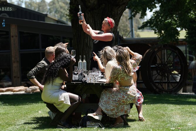 Laid back, Yarra Valley Wine Tour: Wine, Cider, Gin, Beer + Choc - Yering Farm starts the tasting with wine and cider