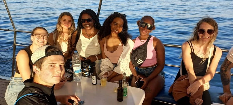Larnaca: Sunset Cruise with Unlimited Wine & Beers - Aircraft landings add an unexpected bit of drama