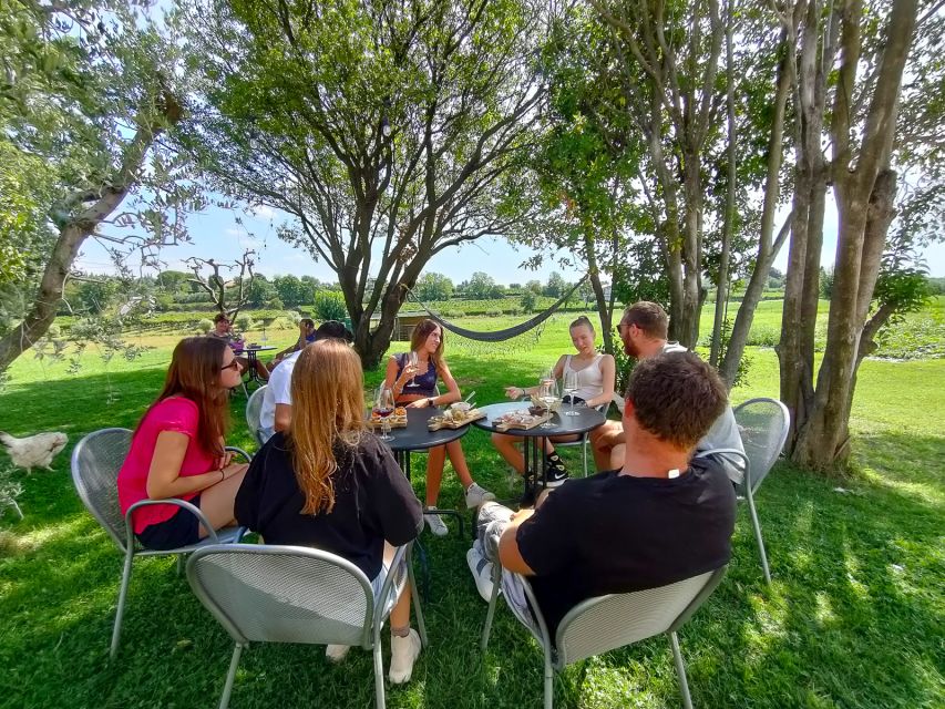 Lazise: Wine Tasting with Charcuterie and Cheese Board - The setting is the star between courses