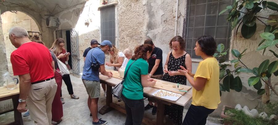 Lecce: Pasta Making Class in 1400s-Era Courtyard with Wine - Key points at a glance