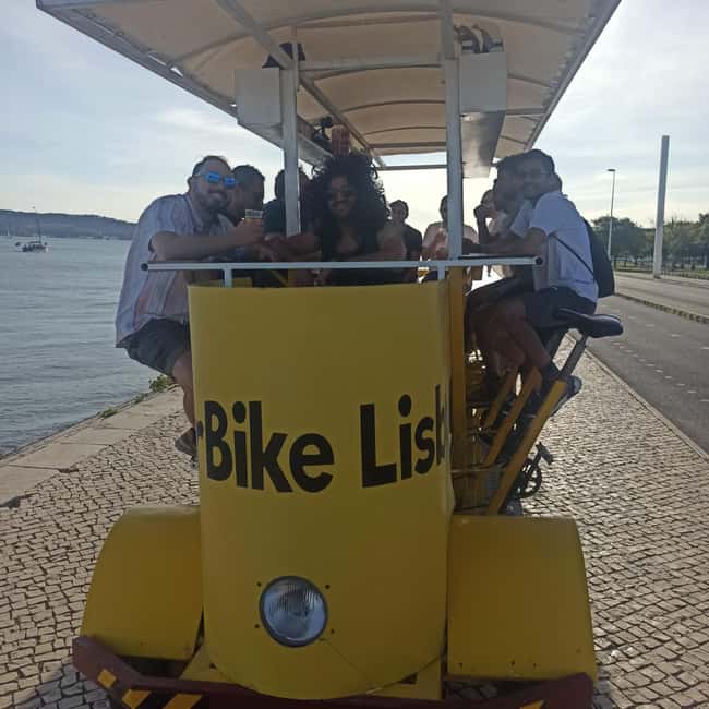 Lisbon: 1-Hour Beer, Sangria or Wine Bike Sightseeing Tour - Craft beer, sangria, wine, and soft drinks