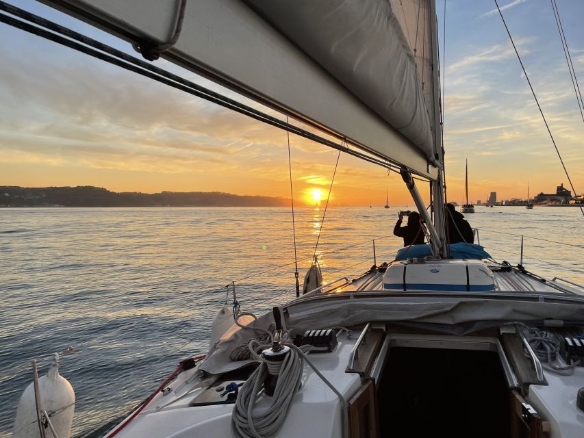 Lisbon: Sunset Sailing Boat Cruise with Wine - Alfama, Almada, and the Christ Monument