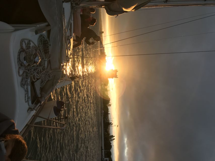 Lisbon Sunset Sailing – Small Group (max 10) Wine & History - Crossing Under the 25th of April Bridge