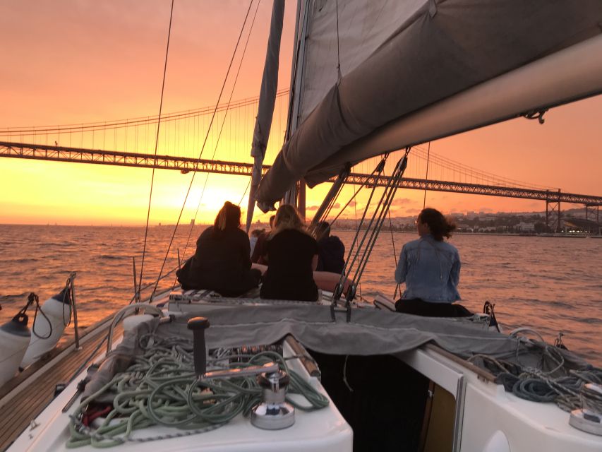 Lisbon Sunset Sailing – Small Group (max 10) Wine & History - Warm Clothes Matter After Sunset