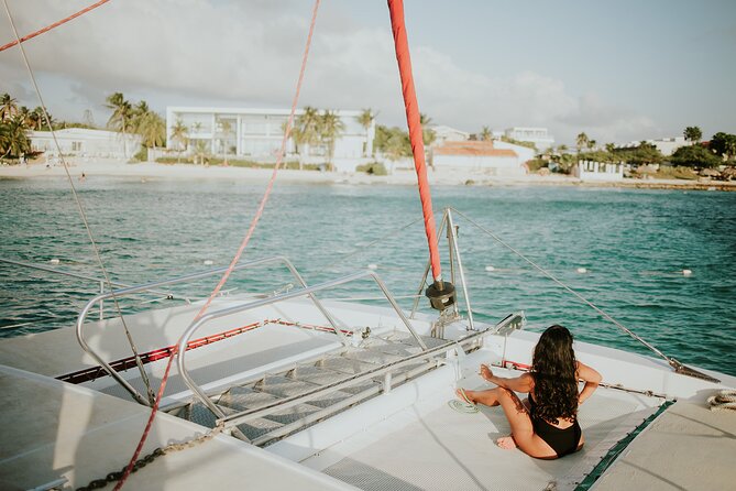 Luxury Champagne and Lobster Sail to Boca Catalina - Leaving Lucy’s for Aruba’s western coast