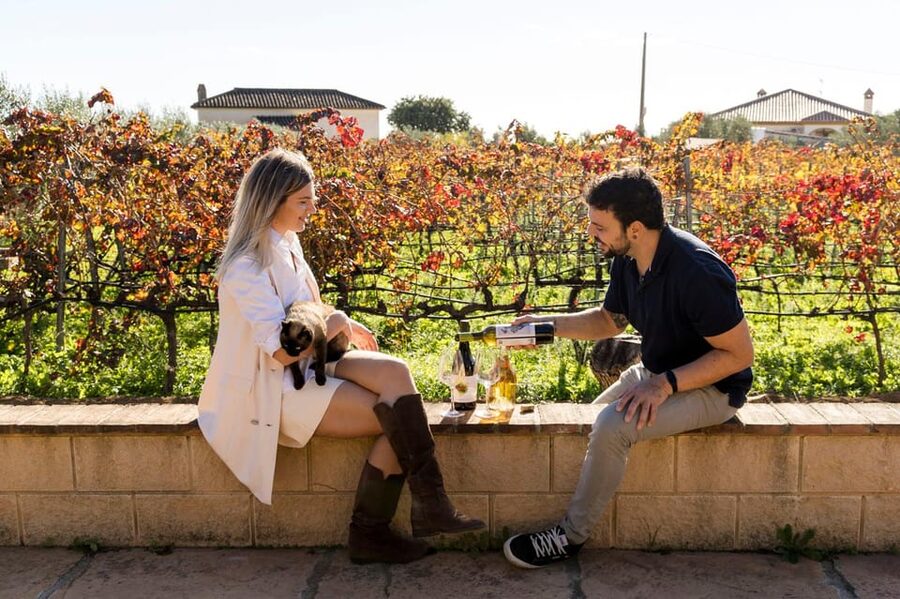Malaga: Organic Vineyard Tour with 6 Wines, Tapas & Transfer - Antonio’s garage winery and the barrel tasting
