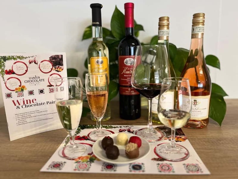 Malta: Wine and Chocolate Pairing Experience - Starting near Bugibba Square