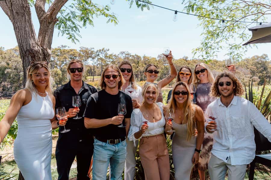 Margaret River: Boutique Wine Tour w. Blind Tasting + Lunch - A scenic glass of wine and cheese