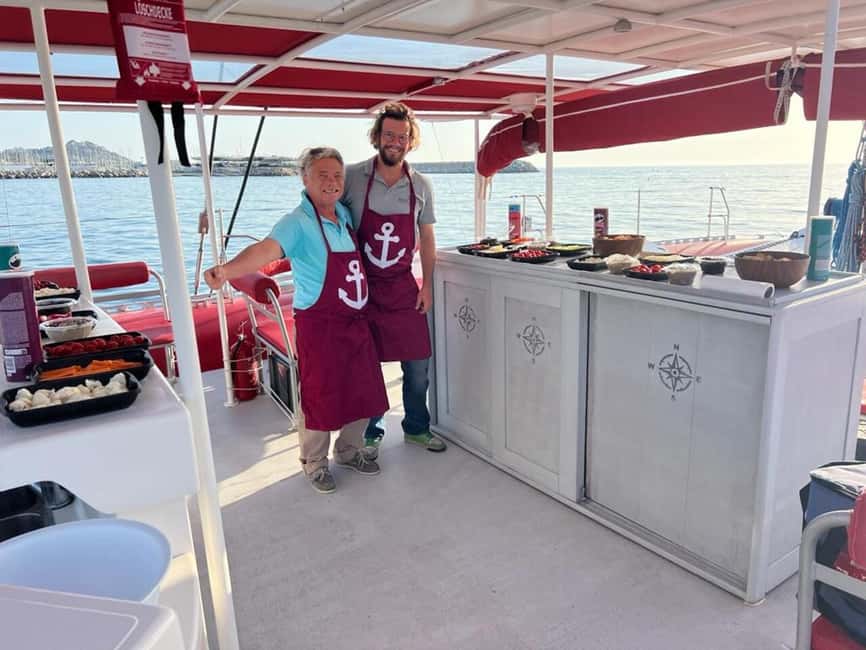 Marseille : Calanques Catamaran Cruise with Lunch & Wine - Riou Island: the first major swim