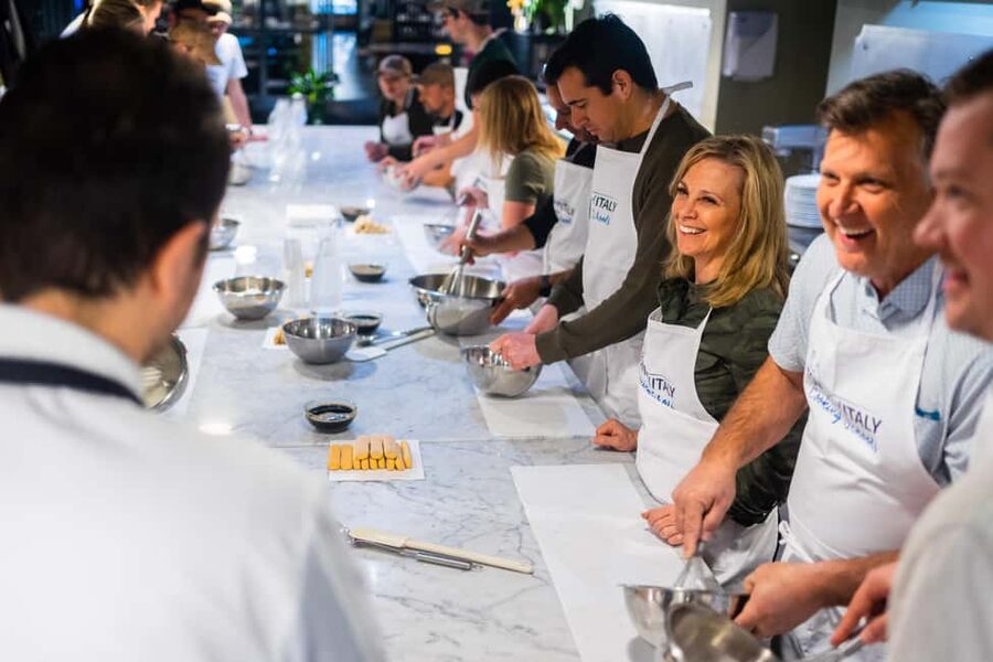 Milan: Pasta Class with Gelato or Tiramisù & Unlimited Wine - Starting with dough, flour, and Italian technique
