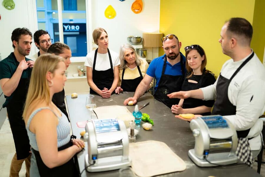 Milan: Pasta, Gnocchi and Tiramisù Cooking Class with Wine - Location, timing, and food restrictions