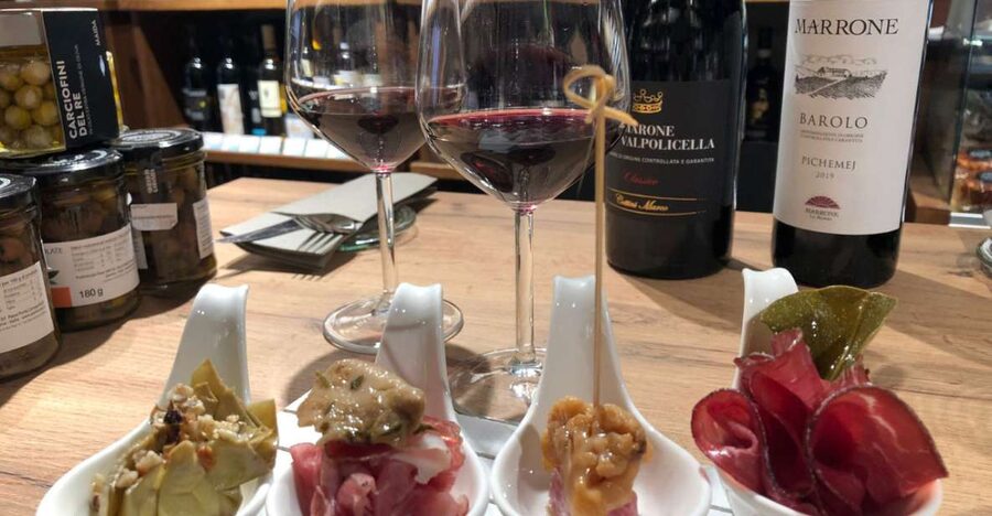 Milan Wine Tasting Aperitivo - Four glasses, four carefully matched bites