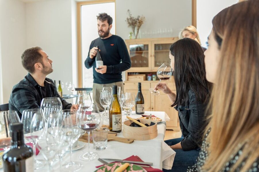 Monte Baldo: Organic Mountain Wines Tour and Tasting - Inside the cellar, from sparkling wine to Pinot Nero