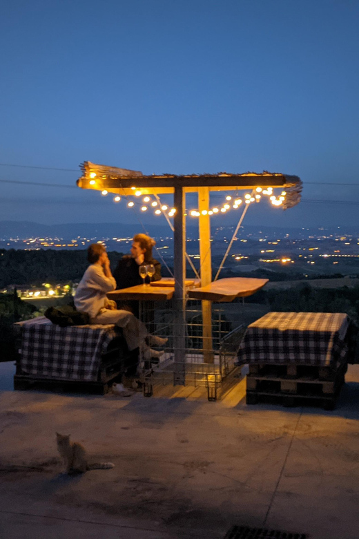 Montepulciano: Artisan Heroic Wine Tasting at the Terrace - Three wines and a serious Tuscan tagliere