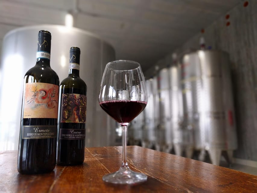 Montepulciano: Artisan Heroic Wine Tasting at the Terrace - How long should you allow?