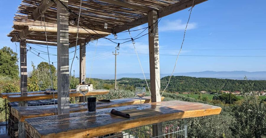 Montepulciano: Artisan Heroic Wine Tasting at the Terrace - The vineyard walk comes first