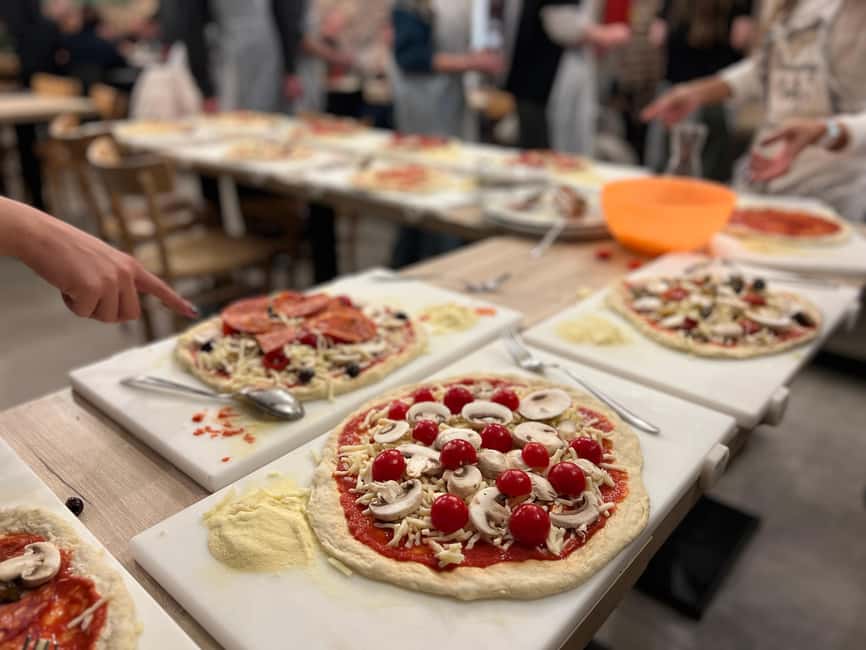 Naples: Pizza and tiramisu making class with unlimited wine - Making dough the Neapolitan way
