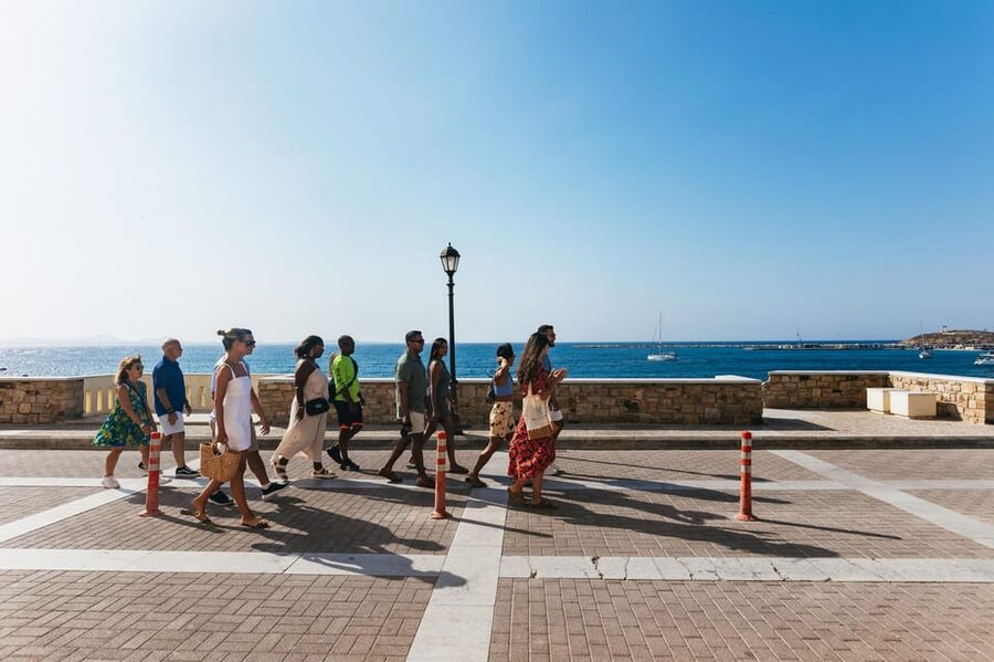 Naxos: Naxos Town Food Tour with Tastings and Wine - The hearty restaurant meal