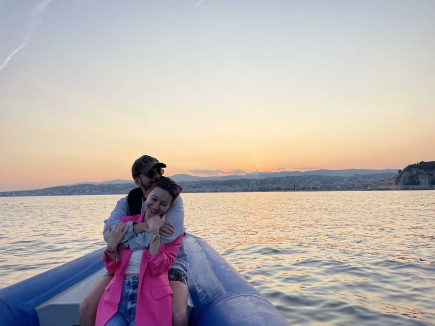 Nice: Sunset Boat Tour with Wine and Local Snacks - Swimming and snorkeling from the boat