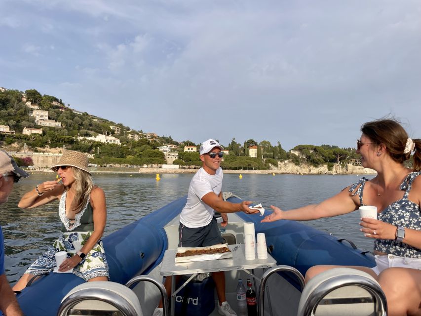 Nice: Sunset Boat Tour with Wine and Local Snacks - Sunset near Cap de Nice and the Baie des Anges