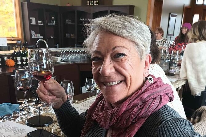 NON BUS 4 Winery Traverse City Wine Tour on Old Mission Peninsula - Chateau Chantal for high views and unusual pours