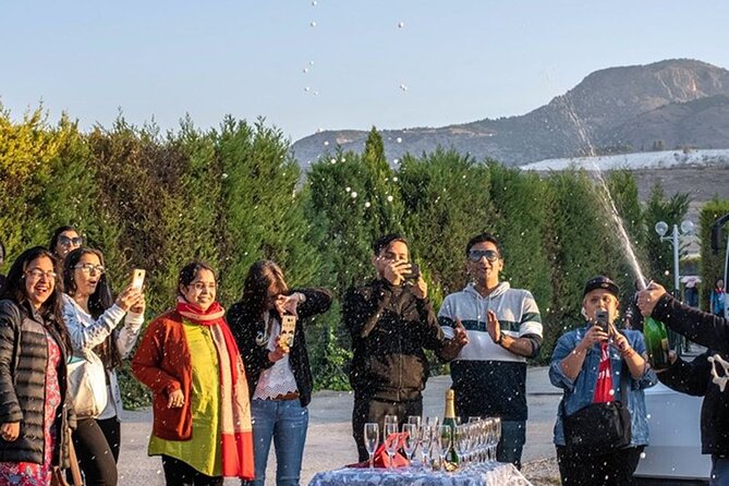 Pamukkale Hot Air Balloon w/Flight Certificates,Champagne Toast & Hotel Transfer - The flight over the travertines and Hierapolis