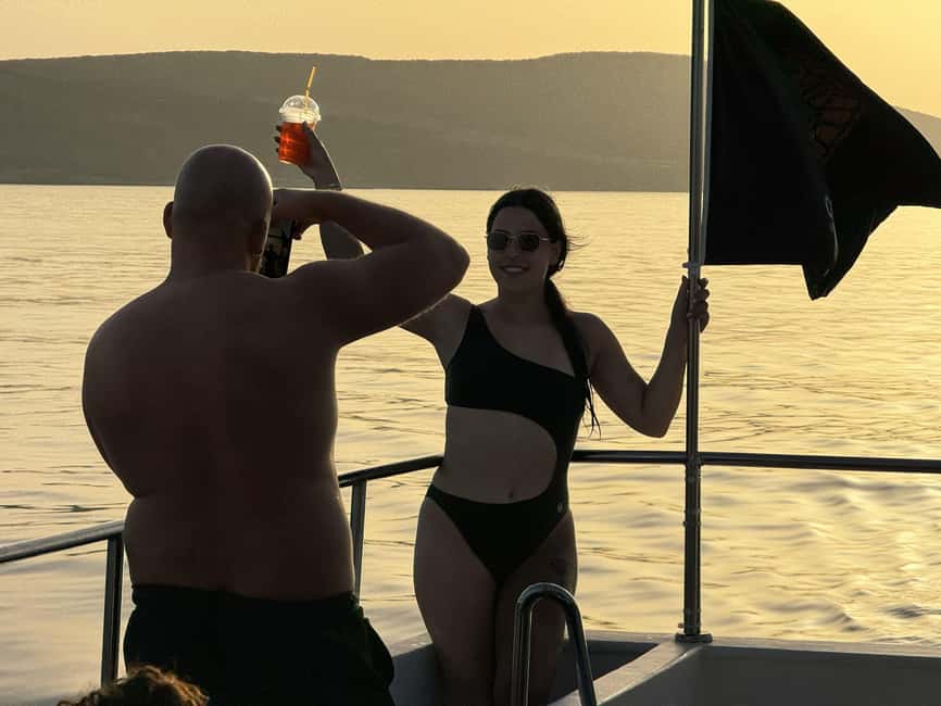 Paphos: Blue Lagoon Afternoon Cruise with Swim, BBQ & Wine - A Cypriot BBQ with wine and fruit