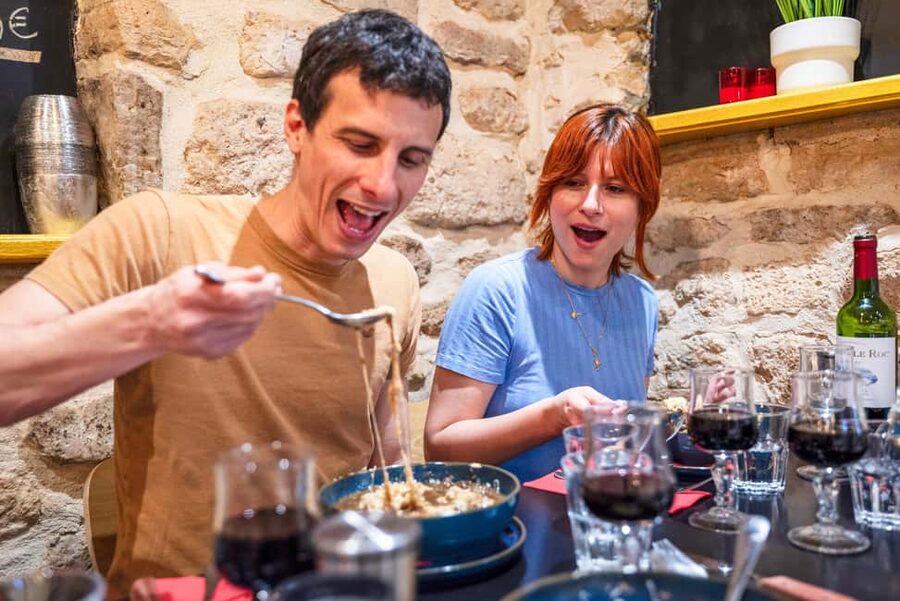 Paris: Champagne and Oysters Food Tour - Cheese, confiture, and cider at the covered market