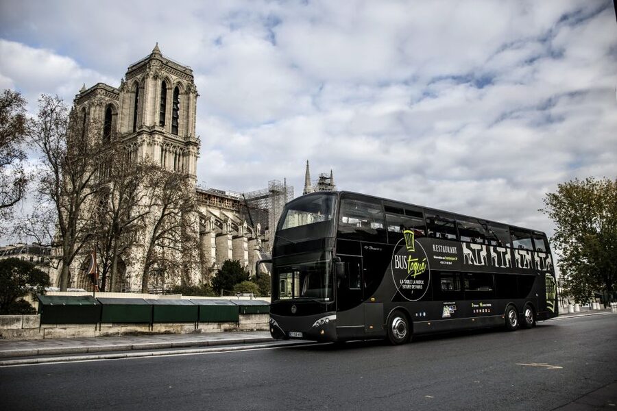 Paris: Champs Elysées Bus Toqué w/Lunch & Glass of Champagne - The route from the Champs-Élysées to the Eiffel Tower