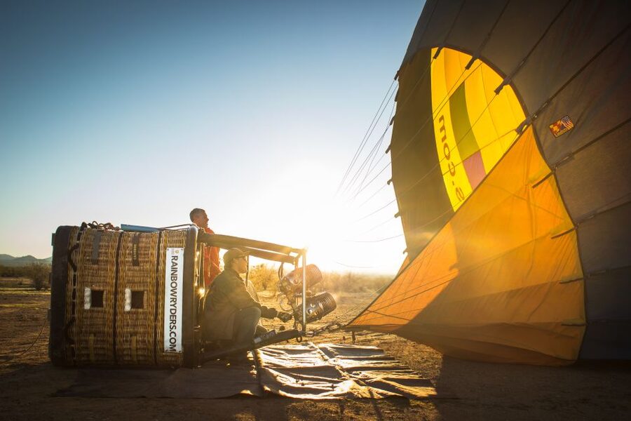 Phoenix: Hot Air Balloon Flight with Champagne - What the three-and-a-half-hour outing includes
