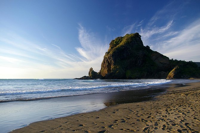 Piha Waitakere Rainforest Wine Tour from Auckland - Piha Beach, black sand and Tasman surf