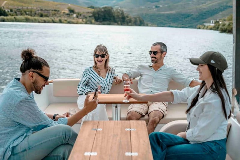 Pinhão: Douro River Solar Boat Tour with Wine Tasting - The value of one hour for $23