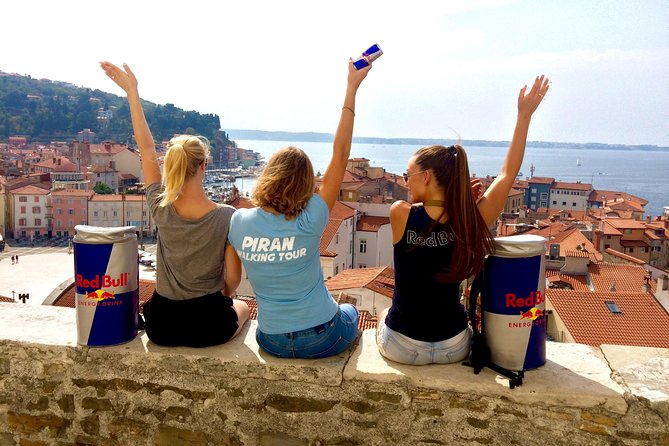 Piran Walking Tour with Local Wine and Food Tasting - First of May Square and the local food stop