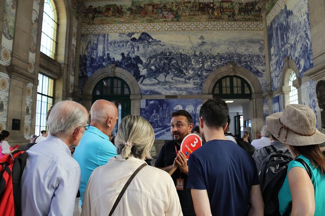 Porto Full Day City Tour Wine Tasting and Six Bridges Cruise - São Bento Station and its 20,000 painted tiles