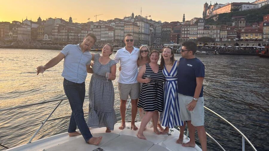 Porto: Luxury 6 Bridges Yacht Cruise with Wine & Snacks - The wine and regional tasting board