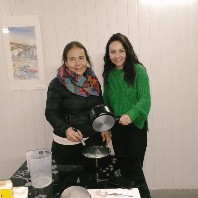 Porto: Pastel de Nata Cooking Class with Port Wine - Sé - Working with the pastry that is prepared ahead