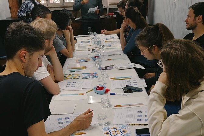 Porto: Tile Painting Workshop with Porto Wine - Sé do Porto - Painting with help from the instructors