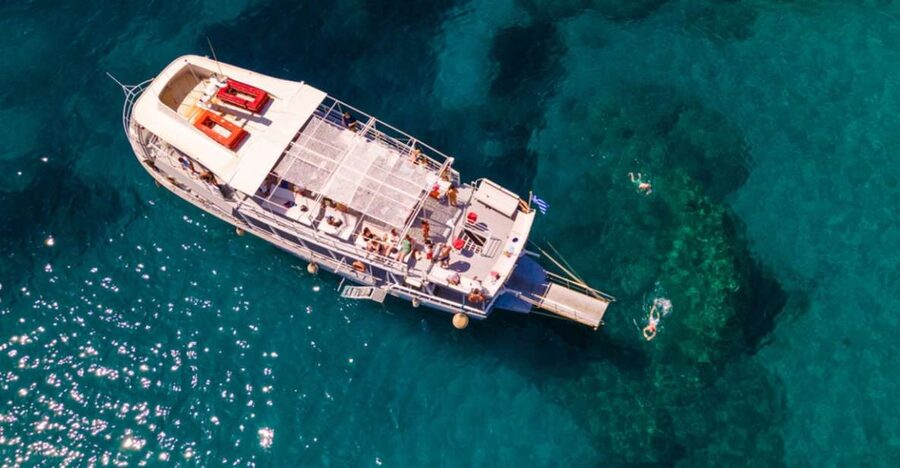 Rhodes: Bay to Bay Swim Cruise with Greek Buffet and Wine - Anthony Quinn Bay, the scenic finale