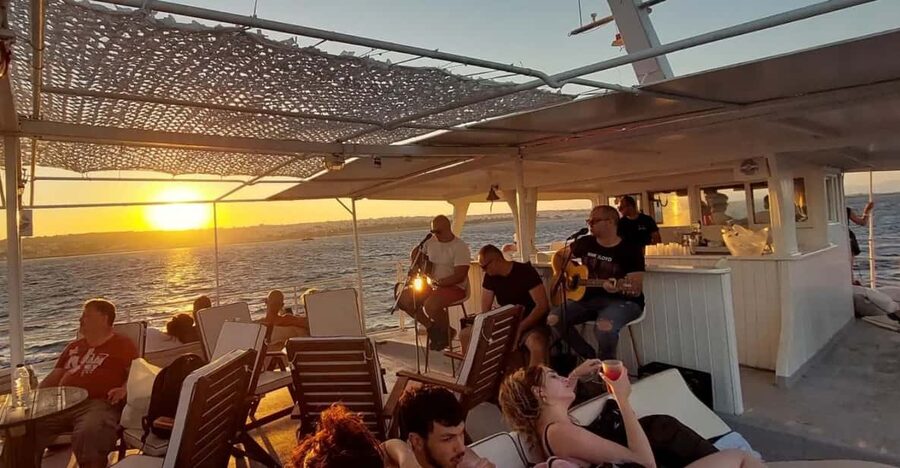 Rhodes: Sunset Cruise with Live Music, Wine & Greek Buffet - How the evening flows
