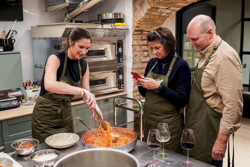 Rome: Hands-On Pasta & Tiramisu Class with Unlimited Wine - What the $112.15 price includes