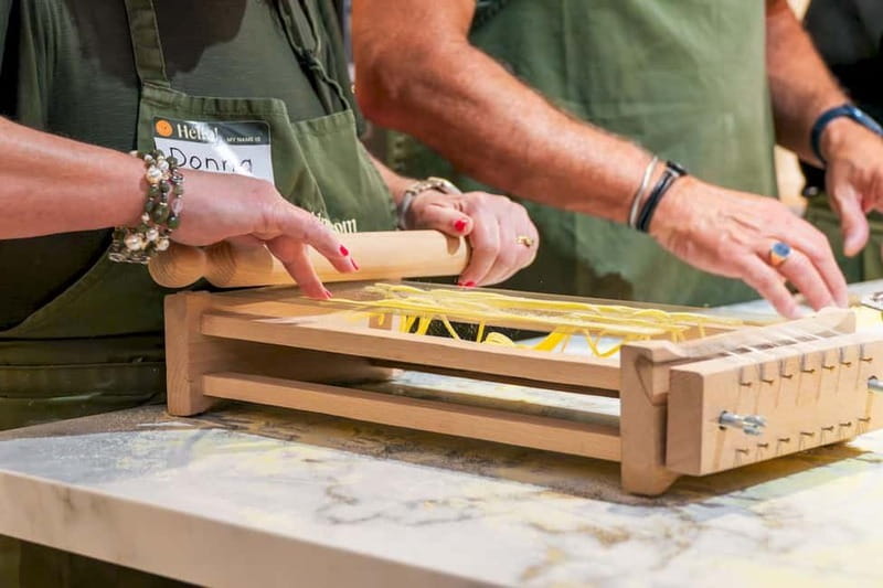 Rome: Hands-On Pasta & Tiramisu Class with Unlimited Wine - Meeting the chef and getting started