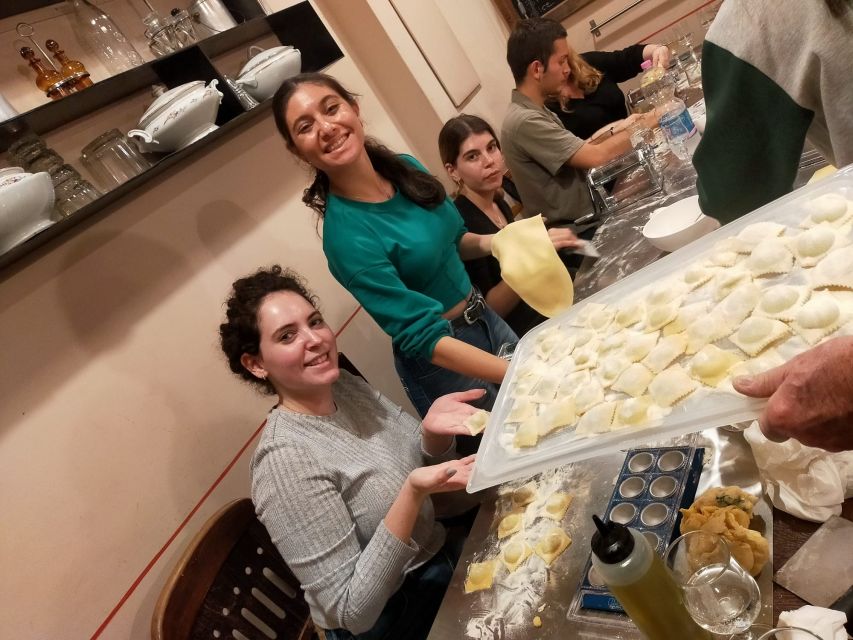Rome: Pasta Making Class with Tiramisu & Wine PRIVATE OPTION - Shaping Ravioli From Scratch