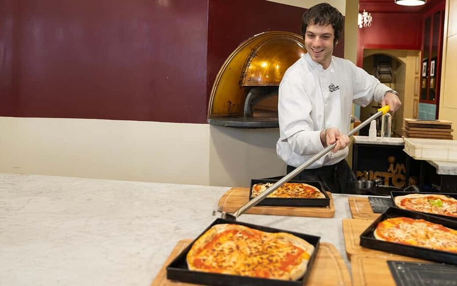 Rome: Pizza & Gelato Making Class with Wine & Limoncello - Kneading, shaping, and topping your own pizza