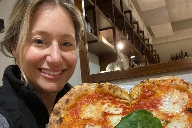 Rome: Pizza & Tiramisu Class with Free Flowing Fine Wine - Eating what you made with wine
