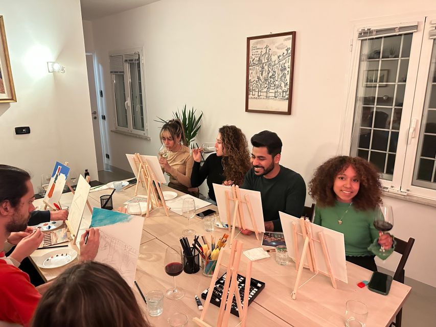 Rome: Small-Group Art Class with Wine - Wine, Roman pizza, and the rhythm of the evening